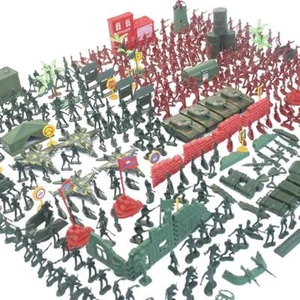 Miniature Army Playset War Soldier Men Action Figures Scene - Picture 1 of 12