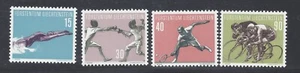JUEGO DE 4 DEPORTIVOS LIECHTENSTEIN 1958 COMO NUEVOS NUNCA ARTICULADOS SG 363/366 - Imagen 1 de 2