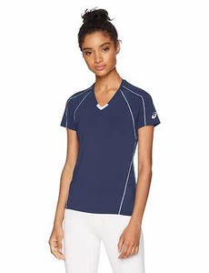 ASICS Unisex Jr. Upcourt Short Sleeve Jersey, Navy/Navy, MEdium - Picture 1 of 2