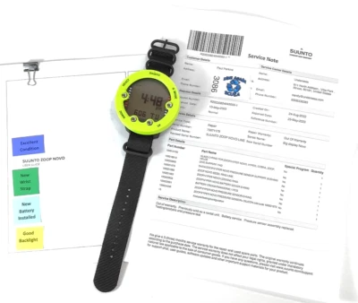 Suunto Zoop Novo Handgelenk Scuba Tauchcomputer Luft & Nitrox Limette - Bild 1 von 4