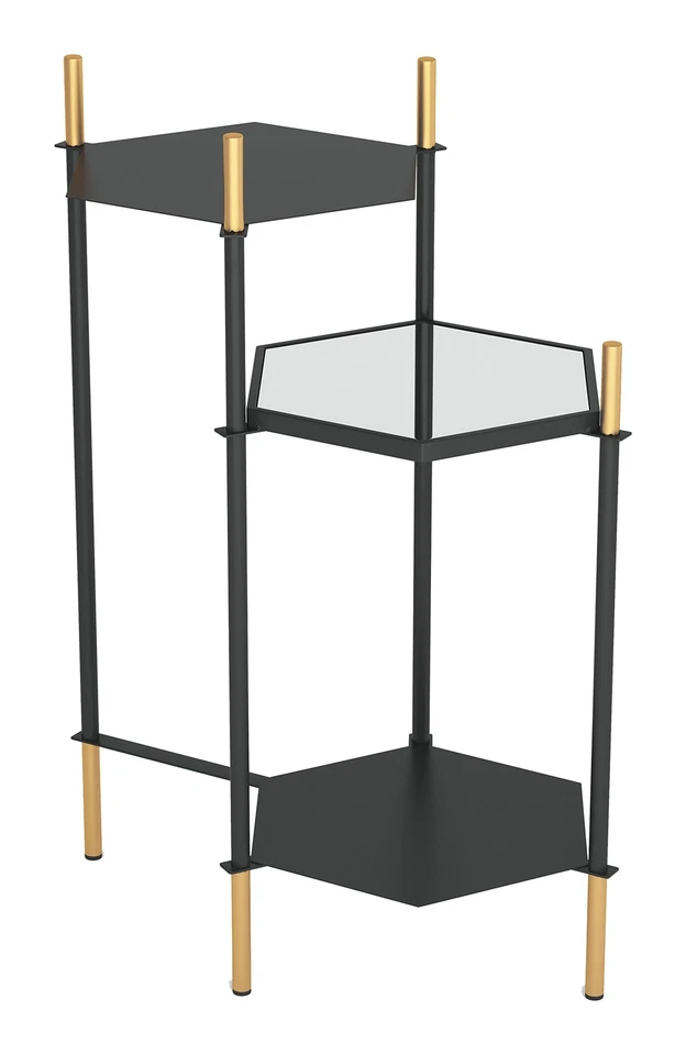William Side Table Gold & Black - Image 1 of 4