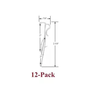 SIX PAIR (12 ea)- 2" Double Slat VALANCE CLIPS for WOOD or METAL Venetian BLINDS - Picture 1 of 3