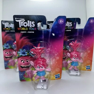 7 Trolls World Tour Poppy Action Figure Lot DreamWorks Hasbro 2020 Character New - Image 1 of 4