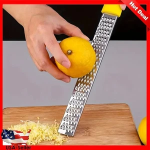 Käse & Zitrus Reibe Zester - Zitronenschale Lebensmittel Reibe Werkzeug Edelstahl USA - Bild 1 von 7
