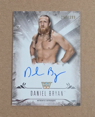 Tarjeta 2016 Topps WWE Undisputed Daniel Bryan Auto 251/299 #UA-DB Foto 1 de 2