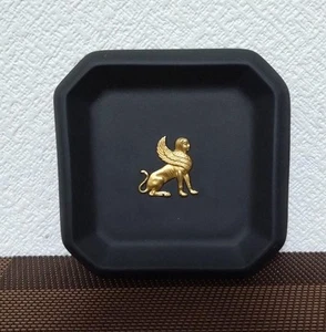 Wedgwood Jasper Black Square Plate 10cm Popularity Rare Collection Matte Texture - Picture 1 of 12