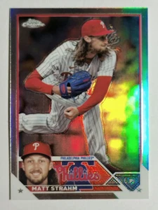 2023 Topps Chrome Update Refractors #USC104 Matt Strahm - Picture 1 of 2