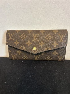 Louis Vuitton Monogram Portefeiulle Sarah Long Bifold Wallet Brown 4x8” #2 - Bild 1 von 12