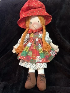 Amtoy Holly Hobbie Vintage Holiday Stoffpuppe Rothaarig 20 Zoll Stoffspielzeug - schön 1988 - Bild 1 von 9