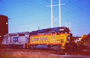 ORIGINAL KODACHROME SLIDE CHESSIE SYSTEM GP-30M #4215 NEWPORT NEWS, VA 9/25/90 - Picture 1 of 1