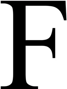 Buchstabe F Zeiten neu römische Initiale Vinyl Aufkleber Abziehbild Monogramm Schriftgröße Farbe - Bild 1 von 2