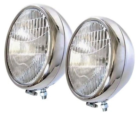 Faros / Faros Inoxidable - 12V Cuarzo Halógeno 1930 1931 Modelo A  Foto 1 de 1