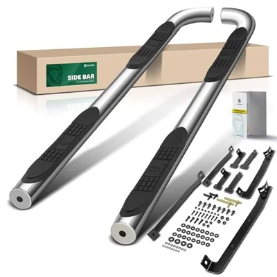 3 Inch Running Boards for Jeep Renegade 2015-2024, Round Side Steps Foto 1 de 4