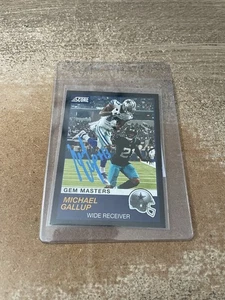 2019 Score #169 Michael Gallup Autograph Gem Masters #’D 1/1 - Picture 1 of 2