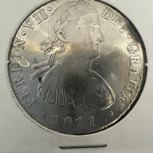 Moneda española Fernando VII DEI GRATIA 1811 RARA - Imagen 1 de 4