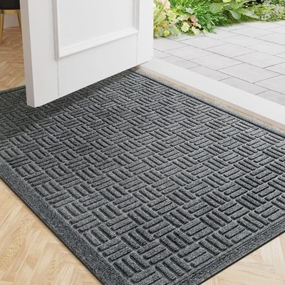 Front Door Mat Indoor Outdoor Entrance Dirt Trapping Waterproof All-Season Al... - Image 1 of 4