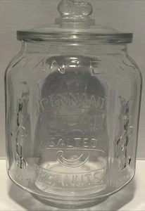 Vintage 20er Jahre Pflanzgefäße Erdnüsse Laden Display Glas Made In Italy - Bild 1 von 9