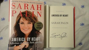 New Signed Sarah Palin America by Heart 1/1 HC DJ Book Alaska Governor - Bild 1 von 1