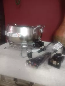 Cuisinart Fondue Pot, 3 Quart, Chocolate, Cheese, Stainless Steel, CFO-3SSP1 - Picture 1 of 9