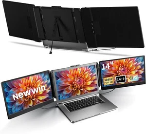 Newwin S2 Tragbare Monitor Erweiterung für Laptop 14" FHD 1920x1080 HDMI USB-C - Photo 1/7