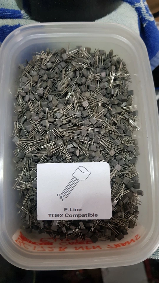 BC172B TRANSISTORS X 10 E-LINE TO92 COMPATABLE PINOUT - Image 1 of 1