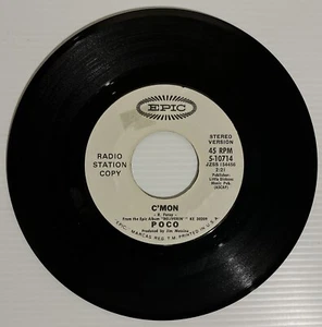 Poco - C’mon 1970-7’ Single 45rpm Promotional Record - Picture 1 of 4