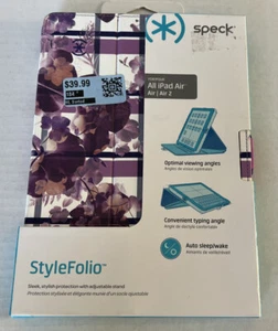 Speck Products StyleFolio Case & Stand for iPad Air & iPad Air 2 Purple New - Picture 1 of 2