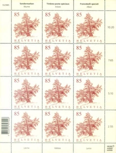 Fauna. Trees 2021. 4 mini sheets. - Picture 1 of 4