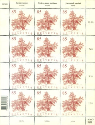 Fauna. Trees 2021. 4 mini sheets. - Image 1 of 4