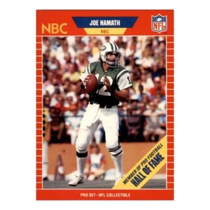 1989 Pro Set Announcers #25 Joe Namath New York Jets Football Card - Picture 1 of 2