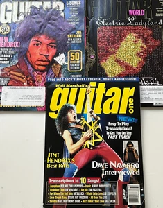 Vtg Guitar Magazine Lot (3) Jimi Hendrix Tribute AC/DC, Iron Maiden, Def Leppard - Picture 1 of 4