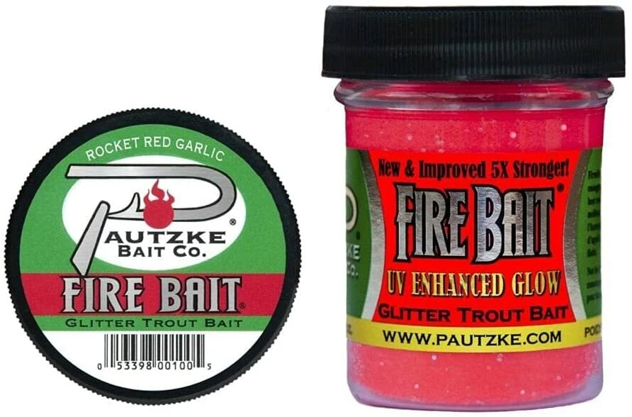 PAUTZKE'S Cebo de Fuego Rosa Brillo Trucha 1.5 OZ Ajo Aprobado Laboratorio Peces ¡Lo huelen! Foto 1 de 1