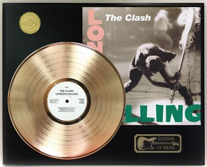 Clash - London Calling Gold LP Schallplatte Plakette Display - Bild 1 von 3