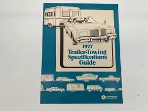 77 Chrysler Dodge Plymouth Trailer-Towing Specifications Guide - Bild 1 von 3