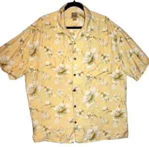 Camicia hawaiana uomo XXL 100% seta fantasia floreale grande e alta Jos. Una banca - Foto 1 di 6