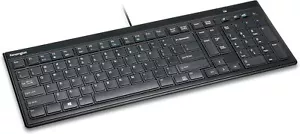 Slim Black Usb Keyboard With Scissor Keys Numeric Keypad Media Controls - Picture 1 of 6