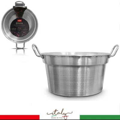 Pentola Caldaia Pomodoro in Alluminio Calderone Per Bollitura Varie Dimensioni - Immagine 1 di 4