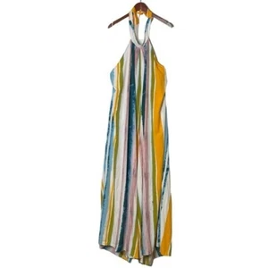 Fashion Nova NEW Maldives Halter Tie Printed Backless Jumpsuit Size 2X WIDE LEG - Picture 1 of 15