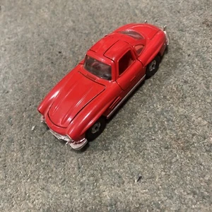 Vintage Corgi Mercedes Benz 300 SL Gull-wing Doors Red British Diecast Car - Picture 1 of 6