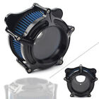 For Harley Touring Trike Motor 08-16 Cnc Air Filter Itake Cleaner Black Blue