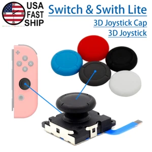 💥Joy-Con 3D Joystick & Joystick Cap Caps For Nintendo Switch NS / Switch Lite - Picture 1 of 18