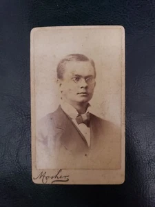 Vintage Rare CDV Cabinet Card Photograph Mosher Historical Chicago IL Illinois - Picture 1 of 2
