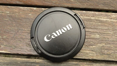 Genuine CANON 58mm LENS CAP SNAP-ON Model E-58 Made in Taiwan - Image 1 of 3
