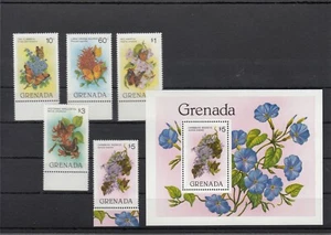 GRENADA, 1982 Schmetterlinge 1144-48, Block 104 **, (31546) - Bild 1 von 1
