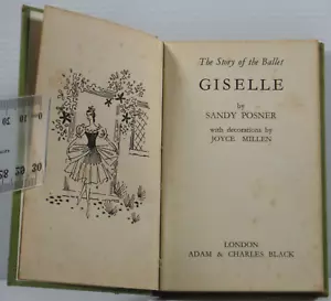 The Story of the Ballet Giselle by Sandy Posner Small Miniature Book 1953 HC - Bild 1 von 16