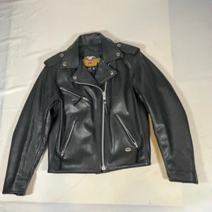 Harley-Davidson Womens Leather Jacket Vintage Biker Cycle Queen USA 1950s Style - Picture 1 of 14