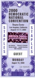 2000 Democratic Convention Guest Badge - Picture 1 of 2
