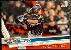 2017 Topps Mini Update Series US80 Orange Ichiro Suzuki Ichiro 20/25 Marlins HOF - Picture 1 of 2