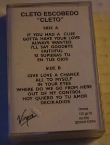 Cleto Escobedo Cleto Cassette Promotional 1995 Jazz Vg++ To Nm Htf Oop - Picture 1 of 6