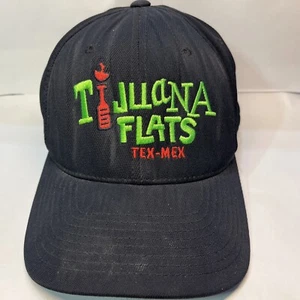 Tijuana Flats Tex-Mex Hot Sauce Restaurant Black Large/XL Flexfit Hat - Picture 1 of 8